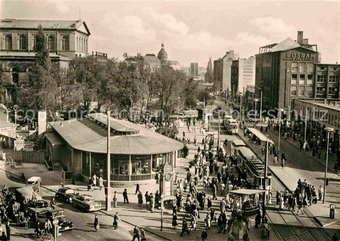 Strassenbahn Hannover Georgstrasse Cafe am Kroepcke