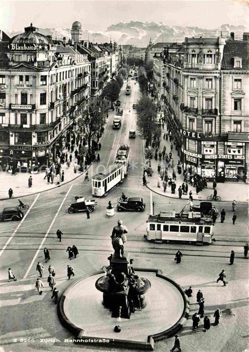 Strassenbahn Zuerich Bahnhofstrasse