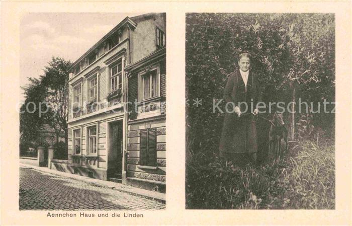 Godesberg Bad Aennchen Haus und die Linden Gedicht