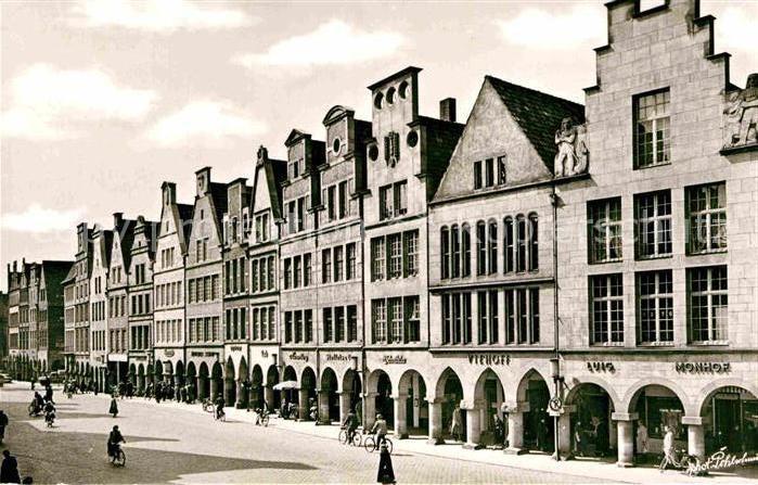 Muenster Westfalen Prinzipalmarkt Giebelhaeuser