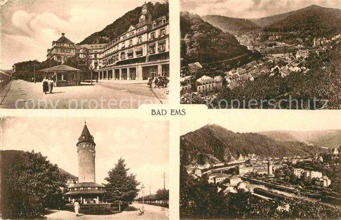 Bad Ems Kurhaus Wasserturm Panorama