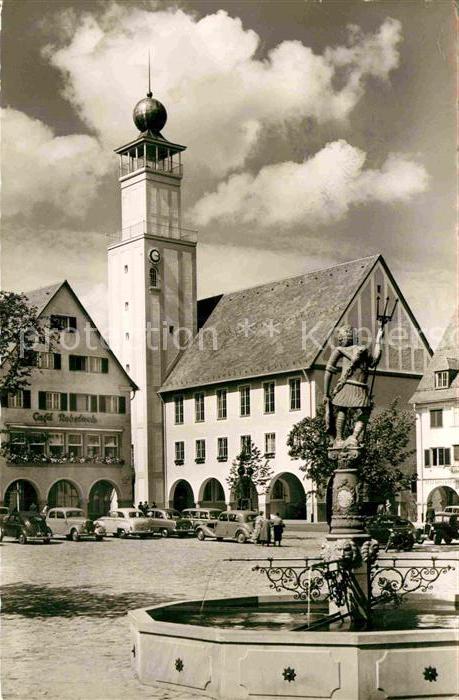 FREUDENSTADT BW Marktplatz mit Rathaus Kurort im Schwarzwald