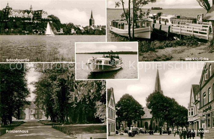 Ploen See Schloss Ausflugsboot Marktbruecke Bootsanleger Markt Prinzenhaus