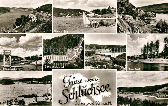 Schluchsee Panorama Strandbad Seebrugg St Hubertus Schluchseewerk Schwarzwald