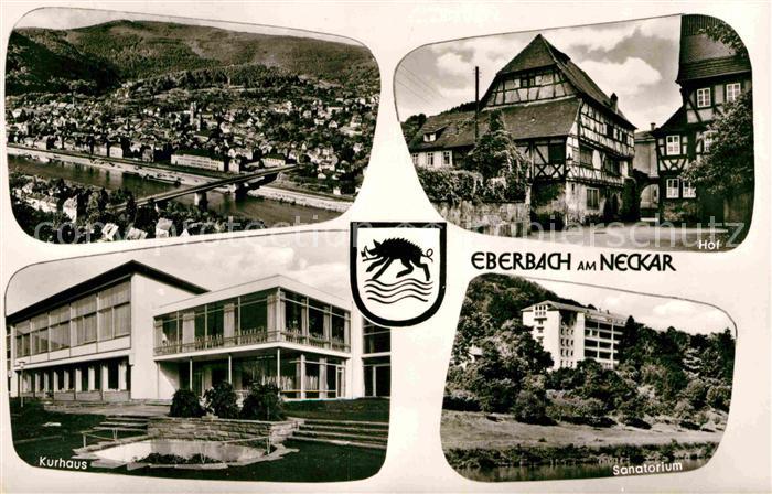 Eberbach Neckar Hof Fachwerkhaeuser Sanatorium Kurhaus Fliegeraufnahme