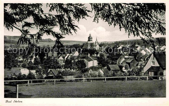Bad Steben Ortsansicht mit Kirche