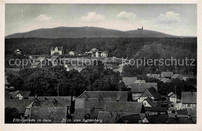 Elbingerode Harz Panorama Blick vom Kahlenberg