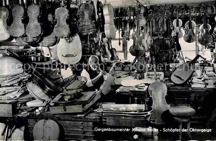 Mittenwald Bayern Geigenbaumeister Johann Reiter Schoepfer der Oktavgeige