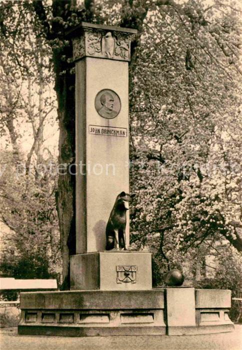 Guestrow Mecklenburg Vorpommern Jahn Brinckman Brunnen Denkmal