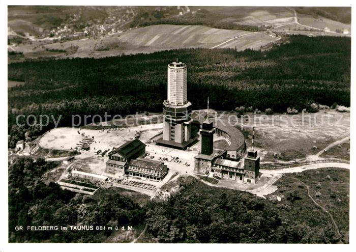 Grosser Feldberg Taunus Fliegeraufnahme