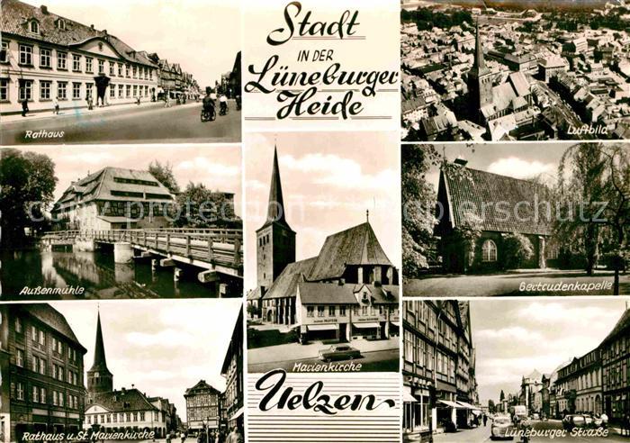 Uelzen Lueneburger Heide Rathaus Aussenmuehle St Marienkirche Lueneburger Strass