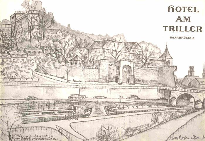 SAARBRueCKEN Saarland Hotel am Triller Kuenstlerkarte