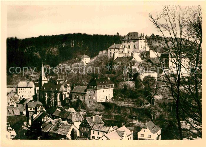 Blankenheim Eifel Ortsansicht mit Jugendburg