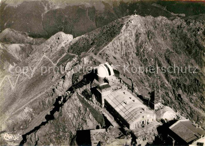 Bigorre Hautes Pyrenees Region Pic du Midi Massif du Bigorre Observatoire vue ae