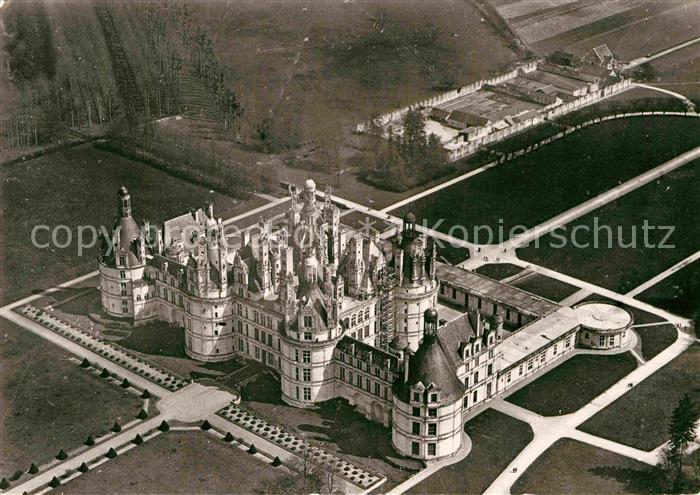 Chambord Blois Chateau vue aerienne