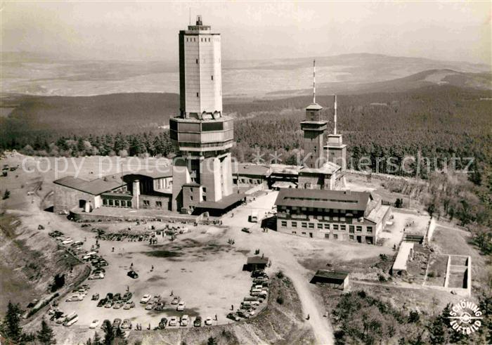 Grosser Feldberg Taunus Aussichtsturm Fernsehturm Fernmeldeturm Fliegeraufnahme