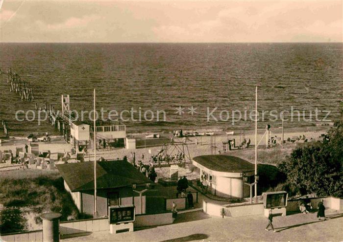 Zinnowitz Ostseebad Eingang zum Strand Promenade