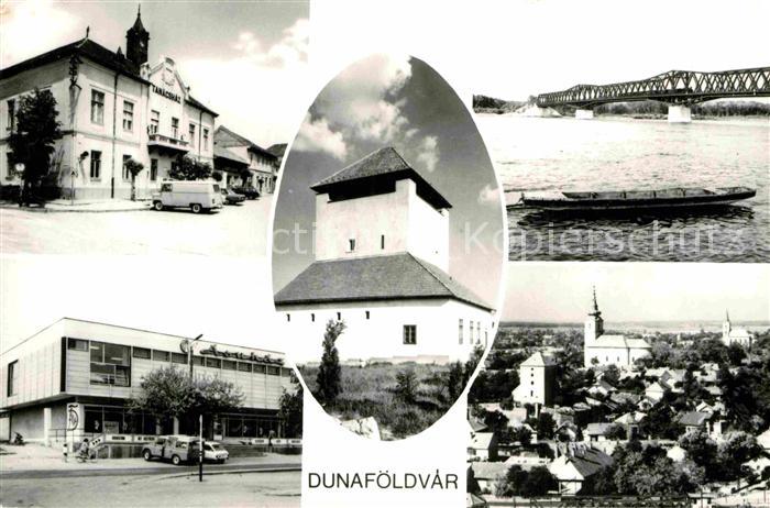 Dunafoeldvar Teilansichten Gebaeude Turm Bruecke