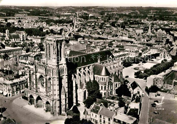 Soissons Aisne Cathedrale vue aerienne