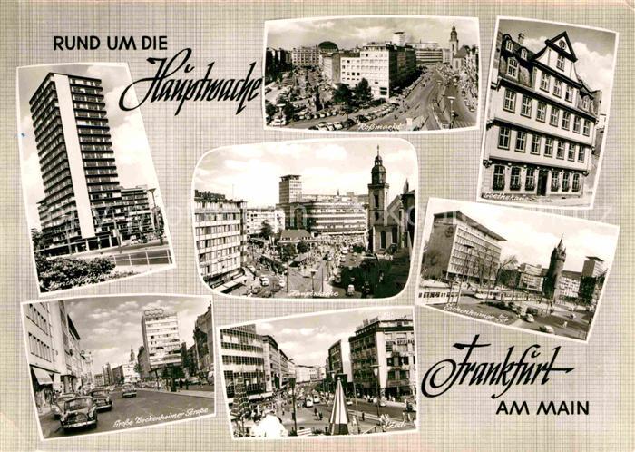 Frankfurt Main Zuerich Hochhaus Hauptwache Goethehaus Eschenheimer Tor Zeil Bock