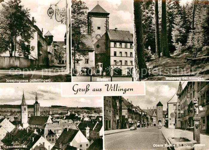 Villingen-Schwenningen Josephsgasse Riettor Waldweg Obere Strasse mit Narrobrunn