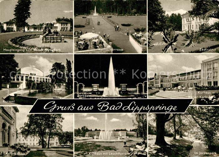Bad Lippspringe Kaiser Karls Park Kurhaus Terrasse Institut Fontaene Klinik Jord