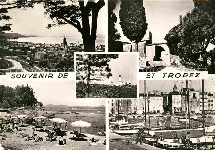 Saint Tropez Var Panorama Meerblick Leuchtturm Strand Ha