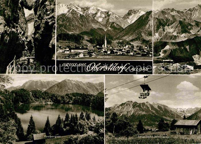 Oberstdorf Breitachklamm Alpenpanorama Nebelhorn Sesselbahn Freibergsee