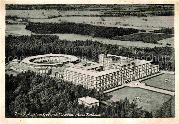 Bad Bramstedt Neues Kurhaus Sol und Moorbad Fliegeraufnahme