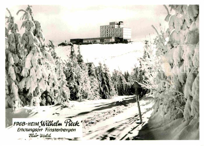 Finsterbergen FDGB Heim Wilhelm Pieck Winterpanorama Thueringer Wald
