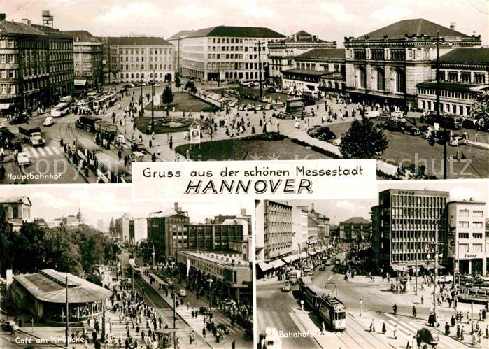 HANNOVER  CITY Hauptbahnhof Cafe am Kroepcke Bahnhofstrasse Messestadt