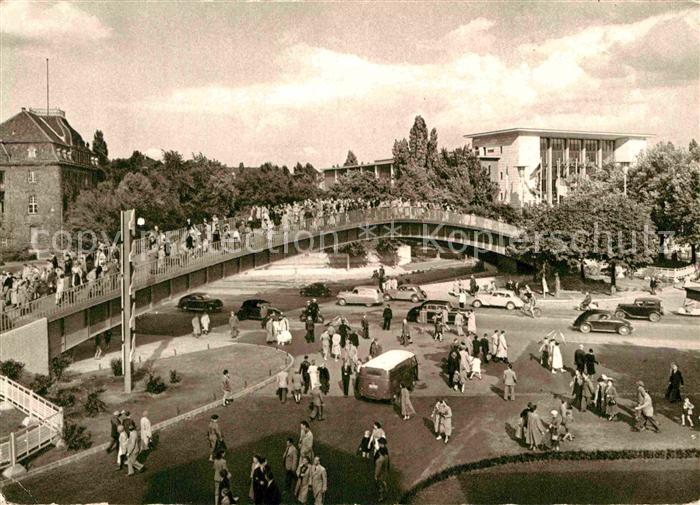 DuessELDORF  CITY Aluminium Bruecke und Europahalle