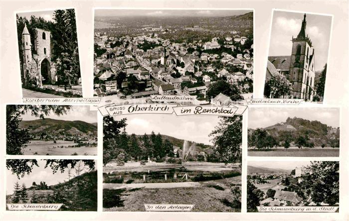 Renchtal Oberkirch Fliegeraufnahme Kirche