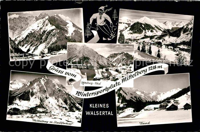 Walsertal Kleinwalsertal Wintersportplatz Mittelberg