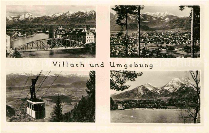 Villach Kaernten Seilbahn Bruecke