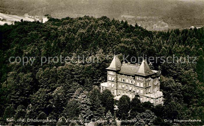 Bad Soden-Salmuenster Fliegeraufnahme Erholungsheim Sankt Vinznz