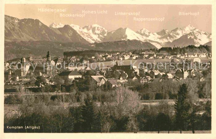 Kempten Allgaeu Panorama