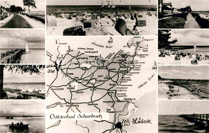 Scharbeutz Ostseebad Anlegestelle Strandpromenade Strand Fischer