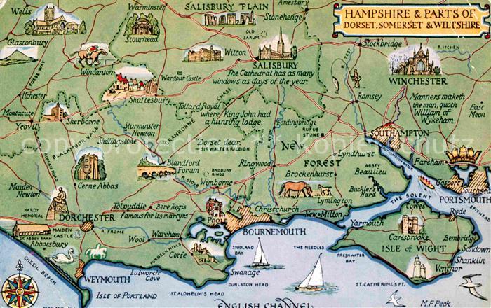 Bournemouth Landkarte