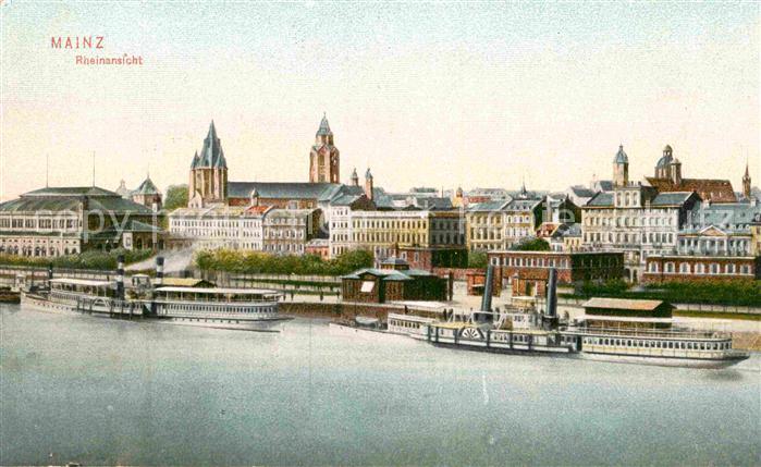 Mainz Rhein Rheinansicht