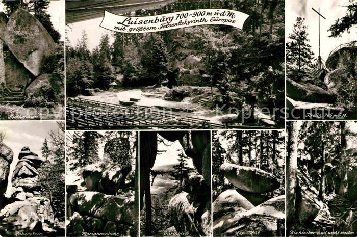 Luisenburg Gaststaette Kreuz Durchblick Raberstein Mariannenhoehe