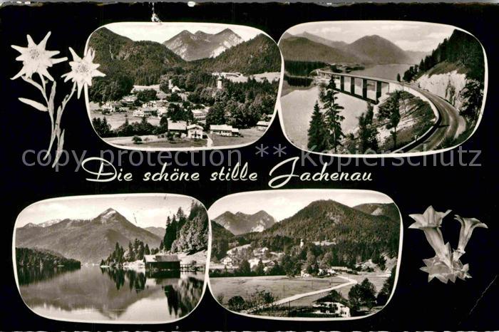 Jachenau See BRuecke Teilansicht Panorama