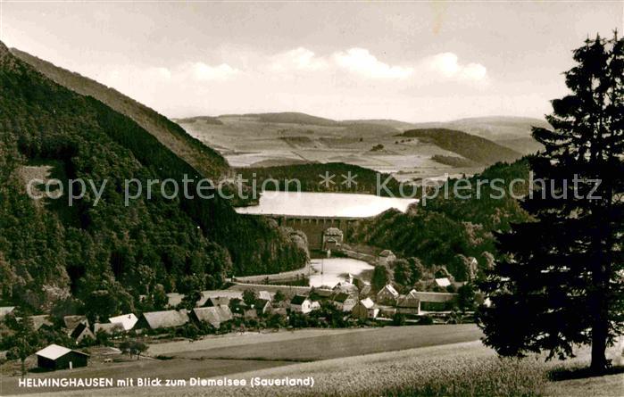 Helminghausen Blick zum Diemelsee