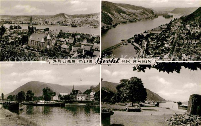 Brohl Eifel Panorama Fliegeraufnahme Rheinpartie