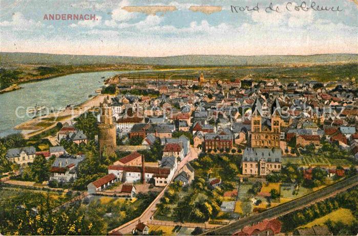 Andernach Rhein Rheinland-Pfalz Panorama