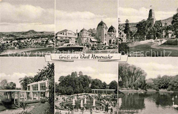 Bad Neuenahr-Ahrweiler Landskrone Wandelhalle Schwanenteich Kurhotel Casino