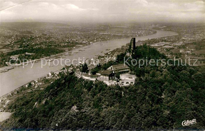 Koenigswinter Fliegeraufnahme Hotel auf dem Drachenfels