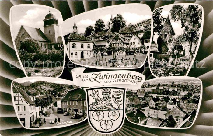 Zwingenberg Bergstrasse Loewenplatz Marktplatz