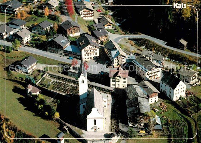Kals Grossglockner Pfarrkirche zum heiligen Rupert Fliegeraufnahme