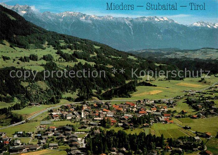 Mieders Tirol Stubaital Fliegeraufnahme